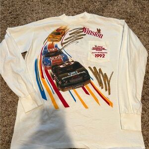 Vintage Racing Graphic Long Sleeve Shirt